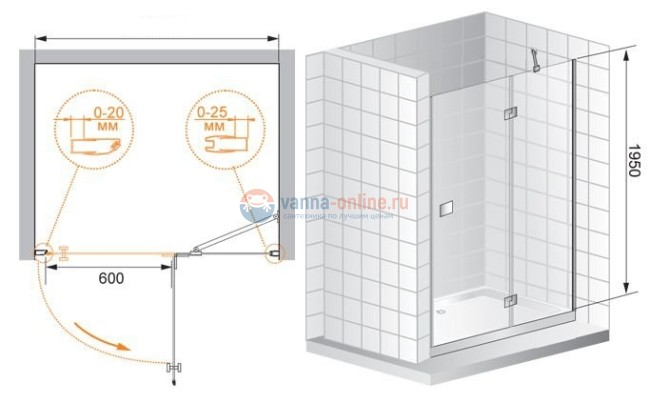 Душевая дверь Cezares TRIUMPH-B-12-90-C-Cr, профиль-хром/стекло прозрачное Душевая дверь Cezares TRIUMPH-B-12-90-C-Cr, профиль-хром/стекло прозрачное