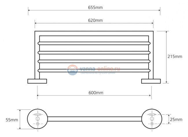 Полка Bemeta Omega 104205082