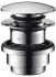 Донный клапан Hansgrohe 50100000 Push-open, для раковины с переливом, хром Донный клапан Hansgrohe 50100000 Push-open, для раковины с переливом, хром