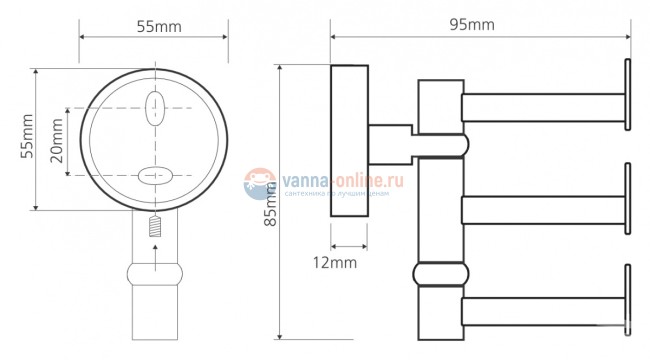 Крючок Bemeta Omega 104106072