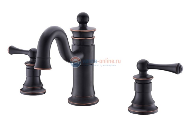 Смеситель Timo Adelia 6021/04F black antique для раковины врезной Смеситель Timo Adelia 6021/04F black antique для раковины врезной