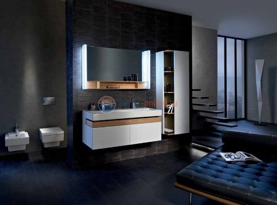 Пенал Jacob Delafon Terrace EB1179D-F32, 50 х 35 х 150 см, подвесной, цвет - ледяной коричневый сатин