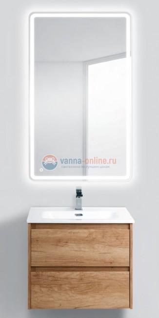 Тумба с раковиной BelBagno Kraft KRAFT-600-2C-SO-RNN, подвесная Тумба с раковиной BelBagno Kraft KRAFT-600-2C-SO-RNN, подвесная