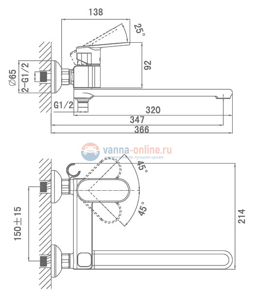 Смеситель D&K Speyer Rhein DA1313301 Смеситель D&K Speyer Rhein DA1313301