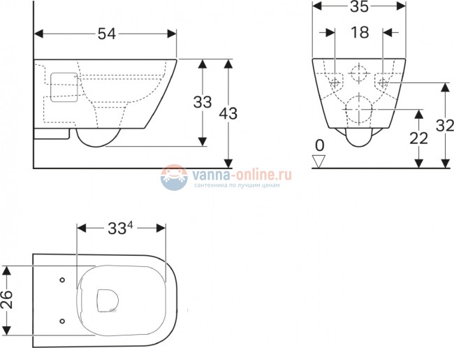 Инсталляция Geberit с унитазом Geberit Renova Plan Rimfree 500.378.01.1, сиденье микролифт, комплект Инсталляция Geberit с унитазом Geberit Renova Plan Rimfree 500.378.01.1, сиденье микролифт, комплект