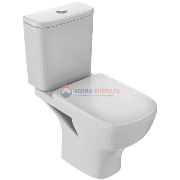 Напольный унитаз Jacob Delafon Struktura ETAG212-WTE/UJAJ102-WTE, безободковый