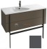 Тумба под раковину Jacob Delafon Nouvelle Vague 120 EB3035-M53, 2 ящика, цвет - серый антрацит матовый