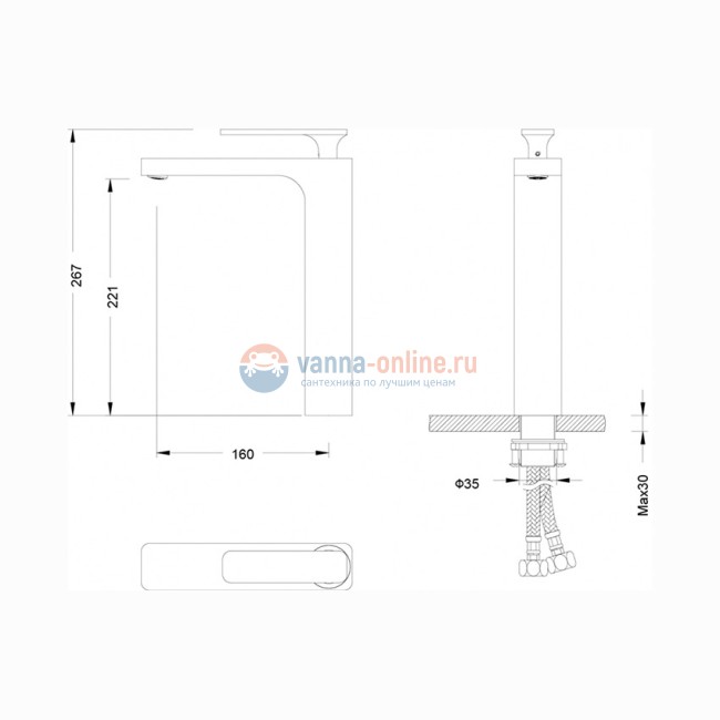 Смеситель Timo Torne 4311-00F для раковины Смеситель Timo Torne 4311-00F для раковины