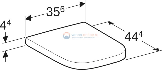 Крышка-сиденье для унитаза Geberit Renova Plan 500.692.01.1, с микролифтом