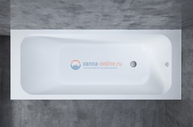 Ванна Salini Orlando Kit 102111M, 170 х 70 х 60 см, из материала Solix, матовая белая