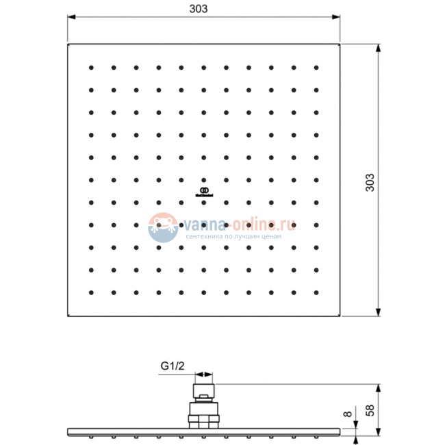Промо комплект "ВСЕ для встройки ALL IN ONE" Ideal Standard CERATHERM C100 A7572A5