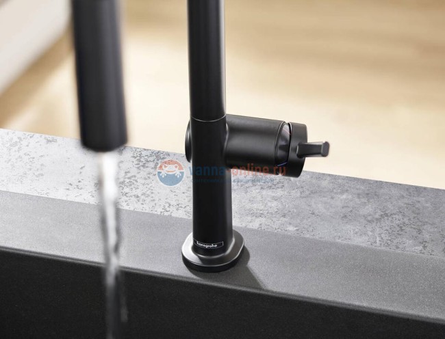 Кухонный смеситель Hansgrohe Talis M54, 72800800, с вытяжным изливом, 2 режима струи, под сталь