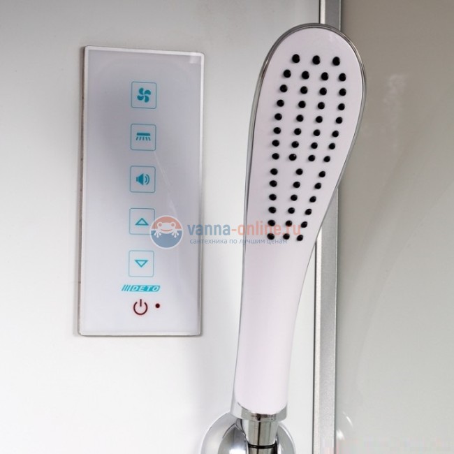 Душевая кабина Deto L 902 L/R 120 x 80 см, с крышей, с электрикой Душевая кабина Deto L 902 L/R 120 x 80 см, с крышей, с электрикой