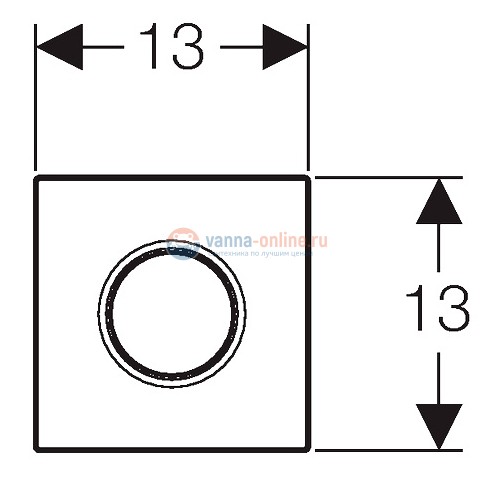 ИК-привод для писсуара Geberit HyTronic Sigma Type 10 116.035.SN.1, черный/нержавеющая сталь