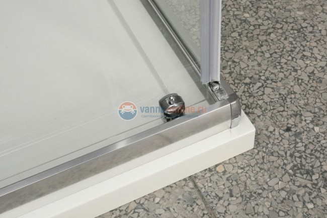 Душевой уголок BelBagno Uno UNO-AH-1-120/80-Cr, 120х80х185 см, стекло прозрачное/матовое