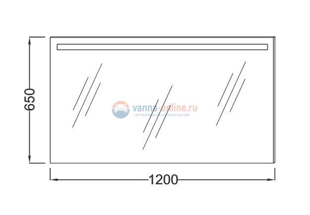 Зеркало Jacob Delafon VOX 120 см, EB1418-NF с подсветкой