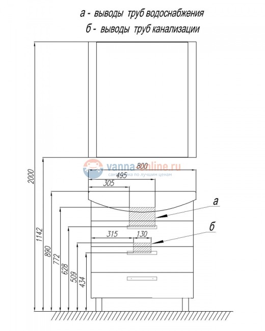 Тумба под раковину Акватон АРИЯ 80 Н, 1A141301AA950, черный глянец Тумба под раковину Акватон АРИЯ 80 Н, 1A141301AA950, черный глянец