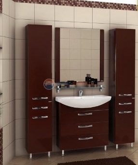 Тумба под раковину Акватон АРИЯ 80 Н, 1A141301AA950, черный глянец Тумба под раковину Акватон АРИЯ 80 Н, 1A141301AA950, черный глянец