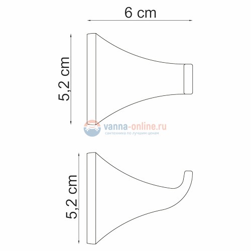 Крючок WasserKRAFT Wern 2523 Крючок WasserKRAFT Wern 2523