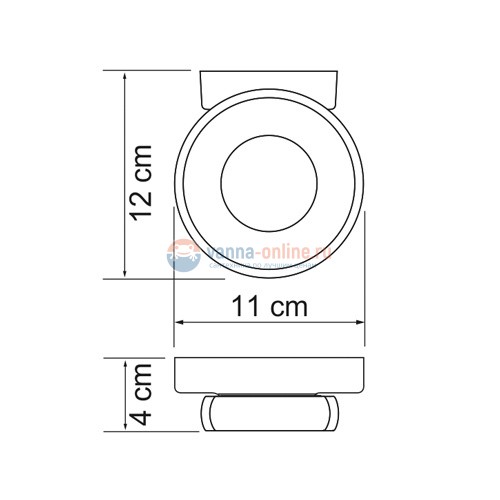Мыльница с держателем WasserKRAFT Berkel 6829 Мыльница с держателем WasserKRAFT Berkel 6829