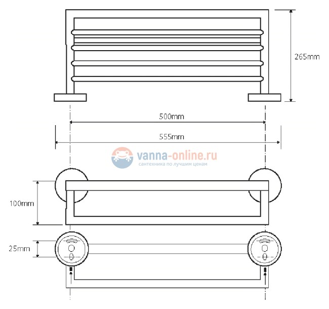 Полка Bemeta Omega 104219072 Полка Bemeta Omega 104219072