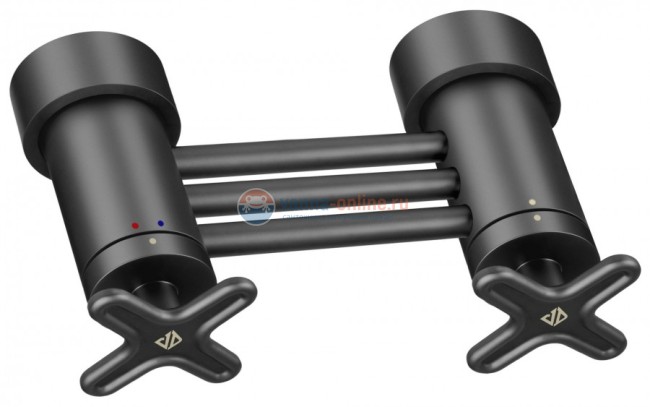 Смеситель Jacob Delafon Nouvelle Vague E78344-BLV для душа, термостат, цвет черный матовый Смеситель Jacob Delafon Nouvelle Vague E78344-BLV для душа, термостат, цвет черный матовый