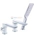 Смеситель для ванны Lemark Allegro LM5945CW с аксессуарами, хром/белый Смеситель для ванны Lemark Allegro LM5945CW с аксессуарами, хром/белый