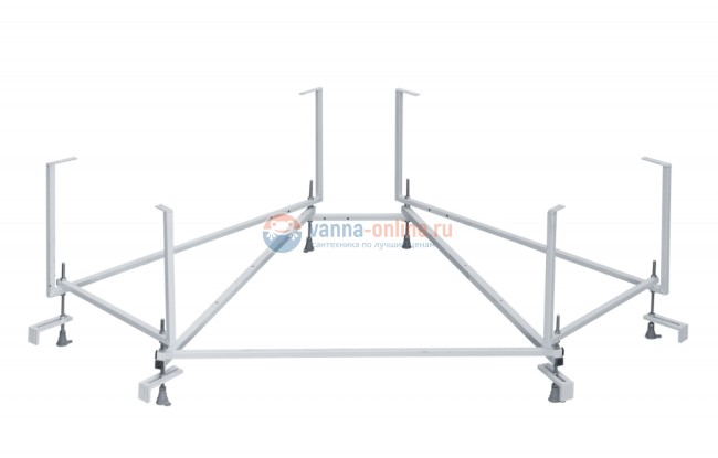 Ванна акриловая Santek Канны 1WH111983 150 х 150 см с монтажным комплектом 1WH112432