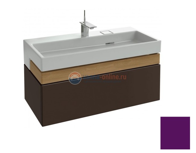 Тумба под раковину Jacob Delafon Terrace 100 EB1187-F26 , подвесная, цвет - сливовый глянцевый