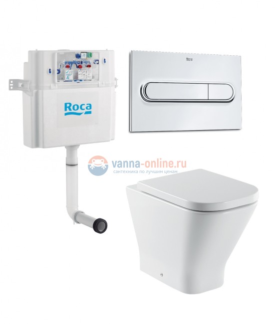 Инсталляция с приставным унитазом Roca Gap, крышка микролифт 7.8931.0.900.0 Инсталляция с приставным унитазом Roca Gap, крышка микролифт 7.8931.0.900.0