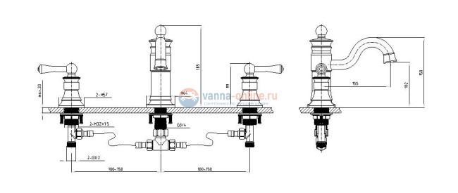 Смеситель Timo Adelia 6021/00F chrome для раковины врезной Смеситель Timo Adelia 6021/00F chrome для раковины врезной