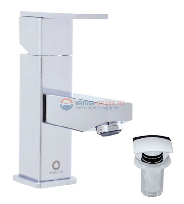 Смеситель для раковины Rav-Slezak Loira LR527.5K, с донным клапаном, хром