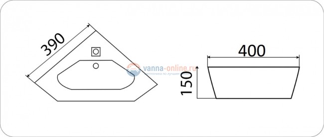 Раковина CeramaLux Серия N 7012J подвесная, белый
