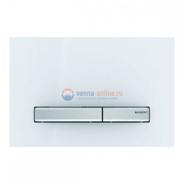 Клавиша Geberit Sigma Type 50 115.788.11.2, двойной смыв, цинковое литье, белый