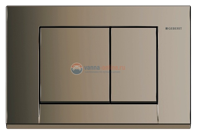 Клавиша Geberit Bolero 115.777.DT.1, латунь, пластик, 246*164 мм