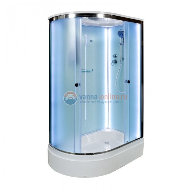 Душевая кабина Deto D D 272S LED L/R 120 x 80 см, с крышей и LED подсветкой