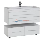 Тумба под раковину Aquanet Верона 90 подвесная 00172335, цвет белый