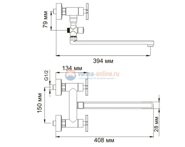 Смеситель WasserKRAFT WESER 7802L для ванны и душа с длинным поворотным изливом 35 см, хром Смеситель WasserKRAFT WESER 7802L для ванны и душа с длинным поворотным изливом 35 см, хром