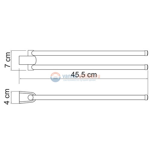 Полотенцедержатель WasserKRAFT Berkel 6831