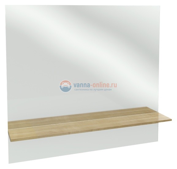 Зеркало Jacob Delafon Struktura 119 см, розовое дерево, EB1215-E13, с полкой