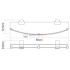 Полка стеклянная WasserKRAFT Leine K-5044 Полка стеклянная WasserKRAFT Leine K-5044