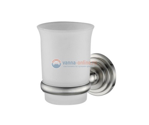 Стакан стеклянный с держателем WasserKRAFT Ammer 7028 Стакан стеклянный с держателем WasserKRAFT Ammer 7028