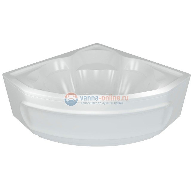 Ванна акриловая Aquatek Сириус 164x164 см с фронтальным экраном, вклеенный каркас, белая, SIR164-0000002