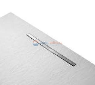 Крышка слива для поддона Jacob Delafon Surface E62621-VS, матовая сталь, 140-180 см