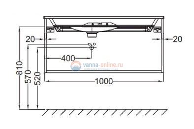 Тумба под раковину Jacob Delafon Nouvelle Vague 100 EB3032-S16, цвет - фуксия сатин