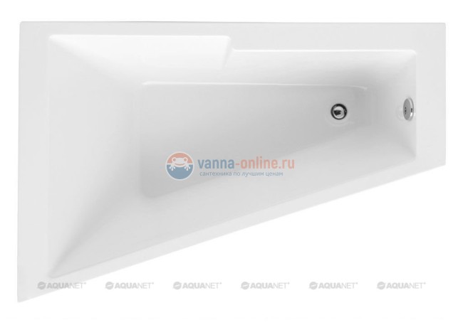 Ванна акриловая Aquanet Accord 150 x 100 см, левая/правая