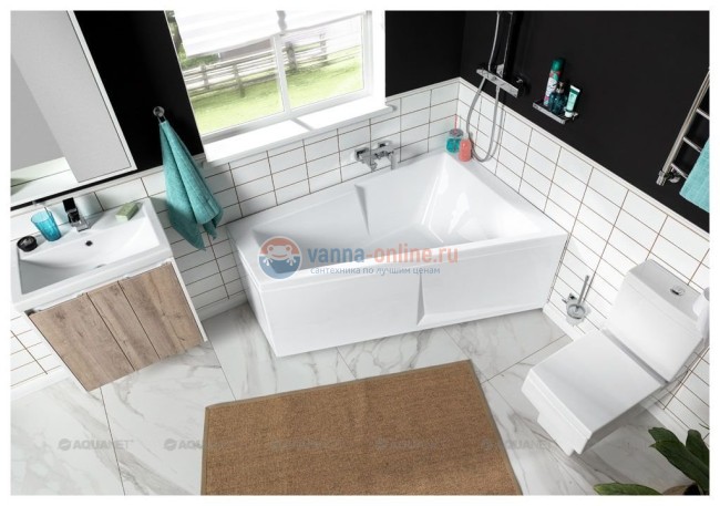 Ванна акриловая Aquanet Accord 150 x 100 см, левая/правая