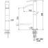 Смеситель для раковины Jacuzzi Rubinetteria Glint высокий