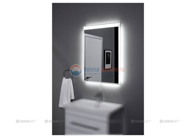 Зеркало с подсветкой Aquanet Палермо 11085 LED, 110 см