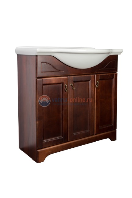 Тумба с раковиной Orange Классик 85 см, напольная, орех